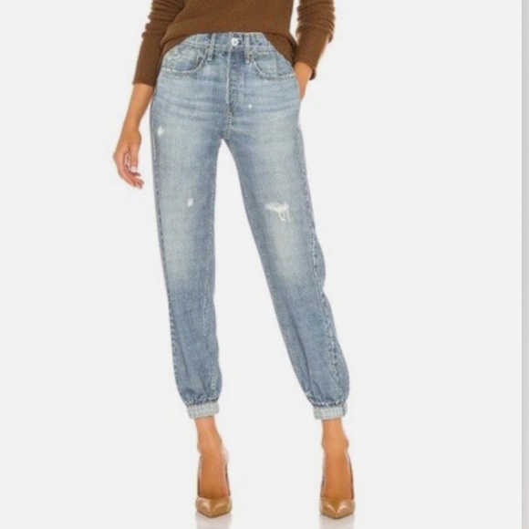 Rag & Bone Mirimar Relaxed Jogger Jean Print Size Medium - Picture 1 of 11
